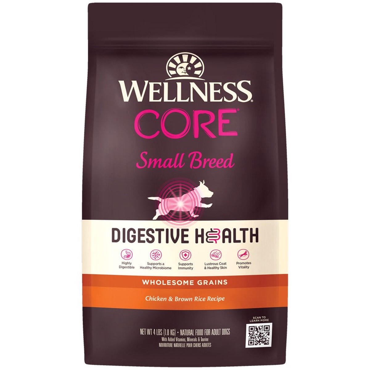 '$34 OFF (Exp22Oct26)+FREE TOPPER': Wellness CORE Digestive Health Chicken & Brown Rice Small Breed Adult Dry Dog Food 12lb