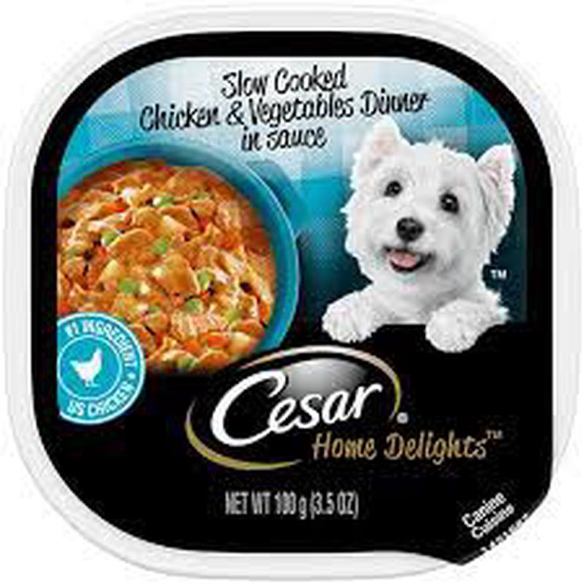 CESAR SLOW COOKED CHICKEN AND VEGETABLES DINNER 35 OZ