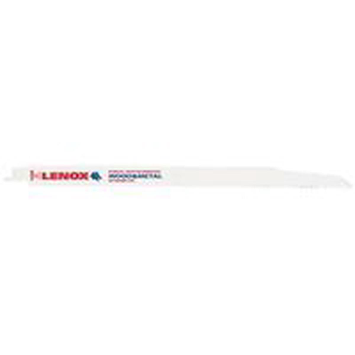 Lenox Reciprocating Saw Blade, Bi-Metal, 5PK 12" 6T, Applicable Materials: Ferrous, Metal, (20585156R)