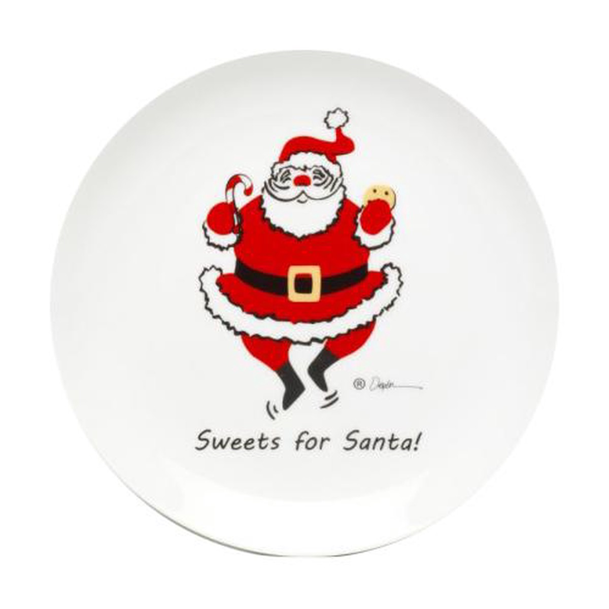 'Sweets For Santa' Holiday Plate, 8,25" by Constance Depler